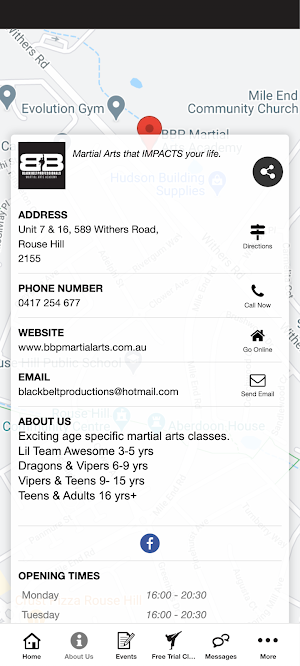 BBP Martial Arts Academy Screenshot 2