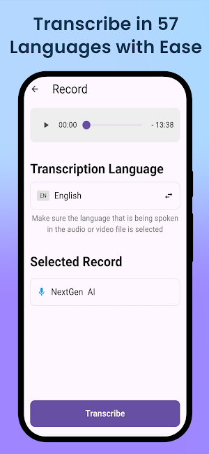 Transcribe Hive Speech To Text Screenshot 1