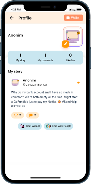 JustTalk.io - Your Safe Space Screenshot 2