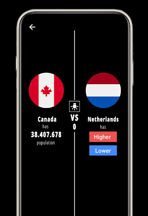 Higher or Lower : all games Screenshot 2