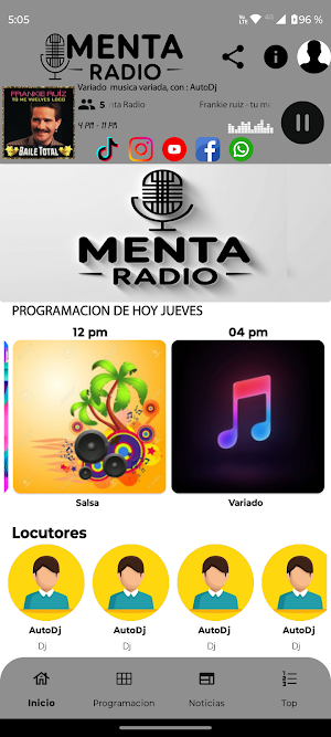 Menta Radio Screenshot 1