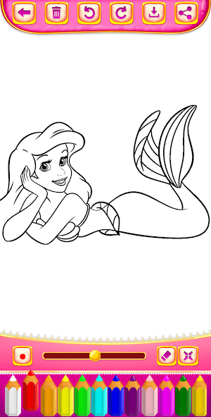 Mermaid Coloring Book & Drawing Book Screenshot 3