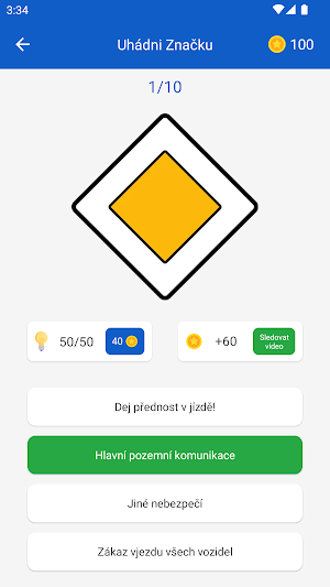 Dopravní Značky: Test & Kvíz Screenshot 0