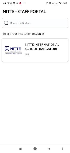 NITTE STAFF Screenshot 1