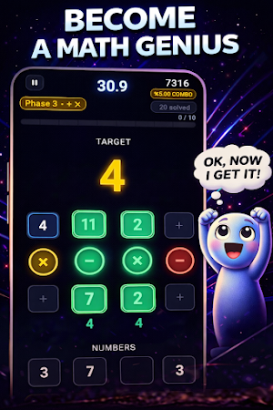 MathDrop – Quick Brain Math Screenshot 2