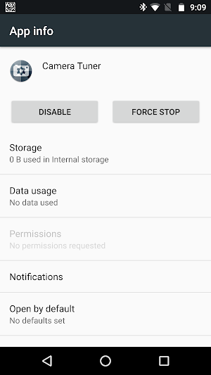 Camera tuner for Moto E5 Play Screenshot 0