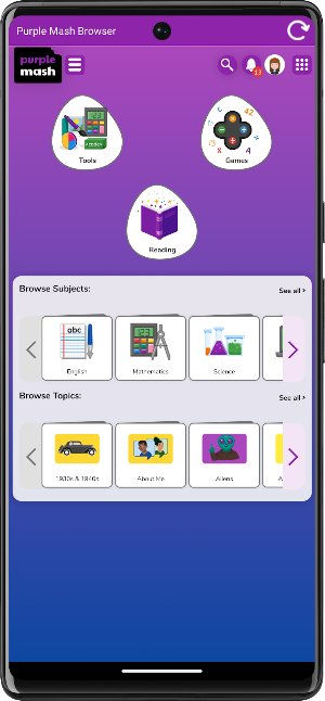 Purple Mash Browser Screenshot 2