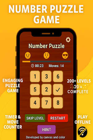 Number Puzzle - Sliding Game Screenshot 1