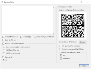 Barcode2Win Screenshot 1