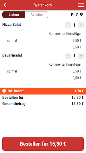 Schnitzel und Pizza Adriano Screenshot 1