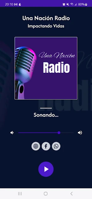 Una Nación Radio Screenshot 0