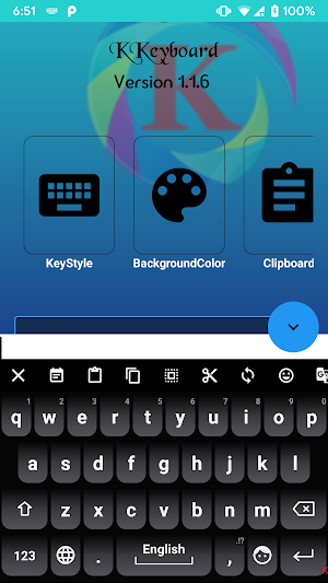KKeyboard GreyMix Theme Screenshot 1