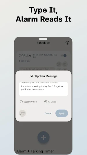 ​aFlowT:Alarm to Talking Timer Screenshot 2