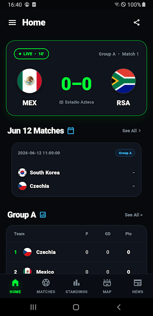 World Cup 2026 - Matches Screenshot 2