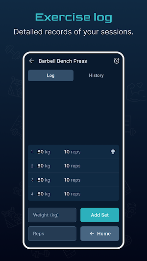 GymSet - Workout Log Tracker Screenshot 1