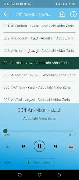Abdullahi Abba Zaria Mp3 Quran Screenshot 2