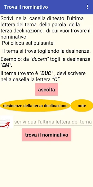 Terza Declinazione Latina Screenshot 3