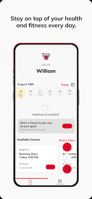 River Valley Fitness App Screenshot 1