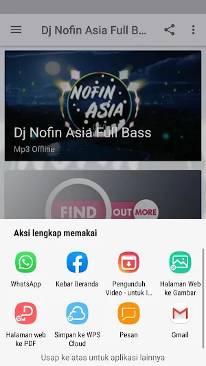 Dj Nofin Asia Full Bass 2020 Offline Screenshot 3