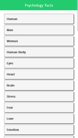 Psychology Facts Screenshot 0