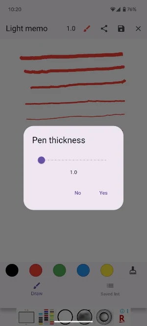 Light memo - handwritten Screenshot 3