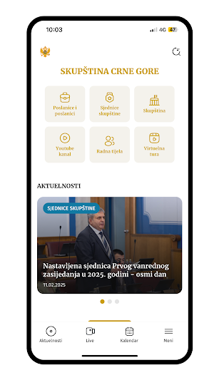Parliament of Montenegro screenshot 1