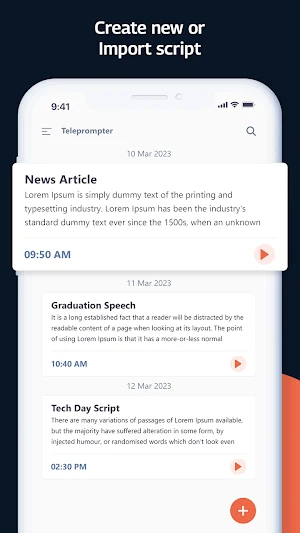 Teleprompter - Video Recording Screenshot 1