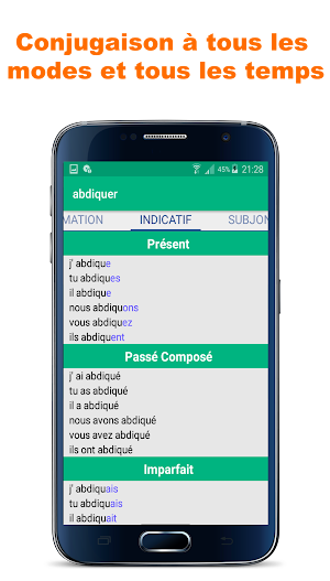 Verbes Français (conjugaison sans internet) Screenshot 3