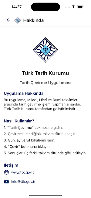 TTK Tarih Çevirme Screenshot 1