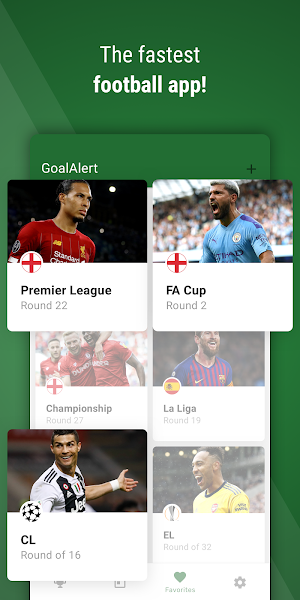 GoalAlert - The fastest football app Screenshot 0