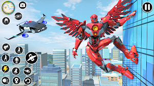 Police Flying Car Robot Game Screenshot 0