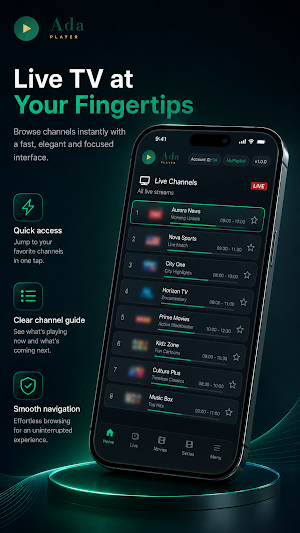 IPTV - AdaPlayer Screenshot 1