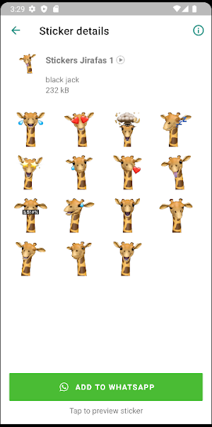 Stickers de Jirafas Screenshot 1