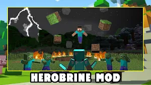 Herobrine Mod for Minecraft PE Screenshot 1