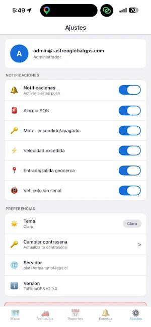 TuFlotaGPS Screenshot 1