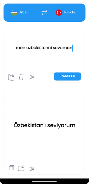 O'zbekcha Turkcha Tarjimon Screenshot 0