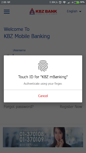 KBZ Mobile Banking Screenshot 2