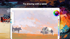 Oil, watercolor painting Screenshot 2