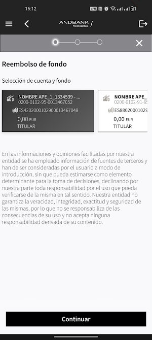 Andbank Screenshot 1