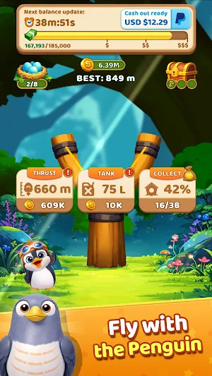Rocketpack Penguin Screenshot 1