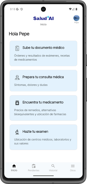 Salud⁺AI Screenshot 1