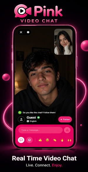 Pink Video Chat: 1v1 Live Chat Screenshot 3