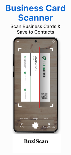 BuziScan Business Card Scanner Screenshot 0