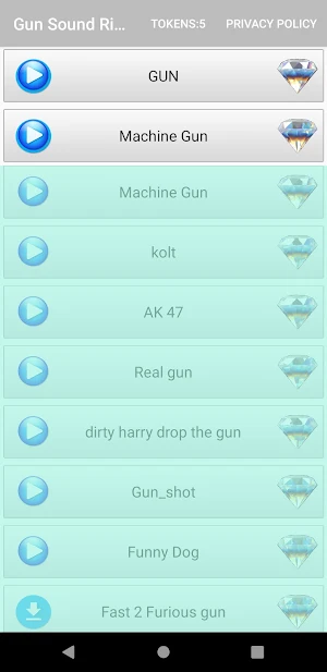 Gun Sound Ringtone Screenshot 2