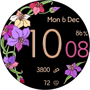 Lily Wavy Digital Watch Screenshot 3