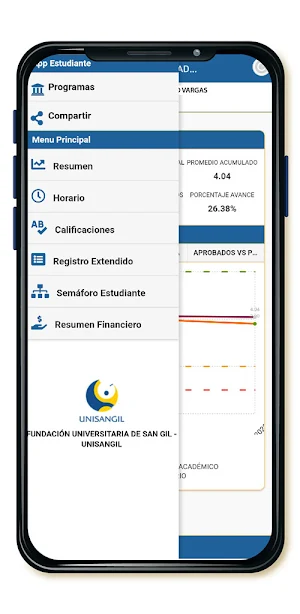 App Estudiante Unisangil Screenshot 1