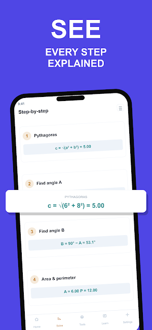 Right Triangle Calculator Screenshot 1