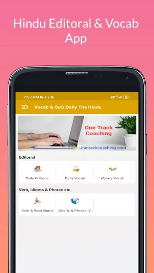 Hindu Editorial & Vocab App Screenshot 1