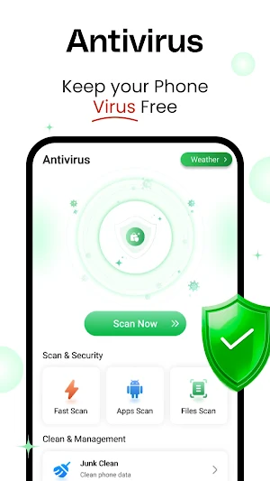 Antivirus: Junk Cleaner, Virus Screenshot 0