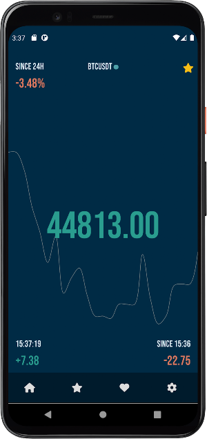 CryptoTicks live crypto charts Screenshot 1